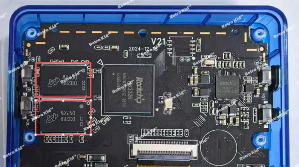 Retro Kid™ board with two memory chips